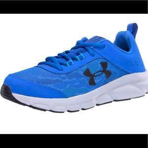 Under Armour Grade School Blue Running Shoes Sz 5Y